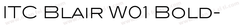 ITC Blair W01 Bold字体转换